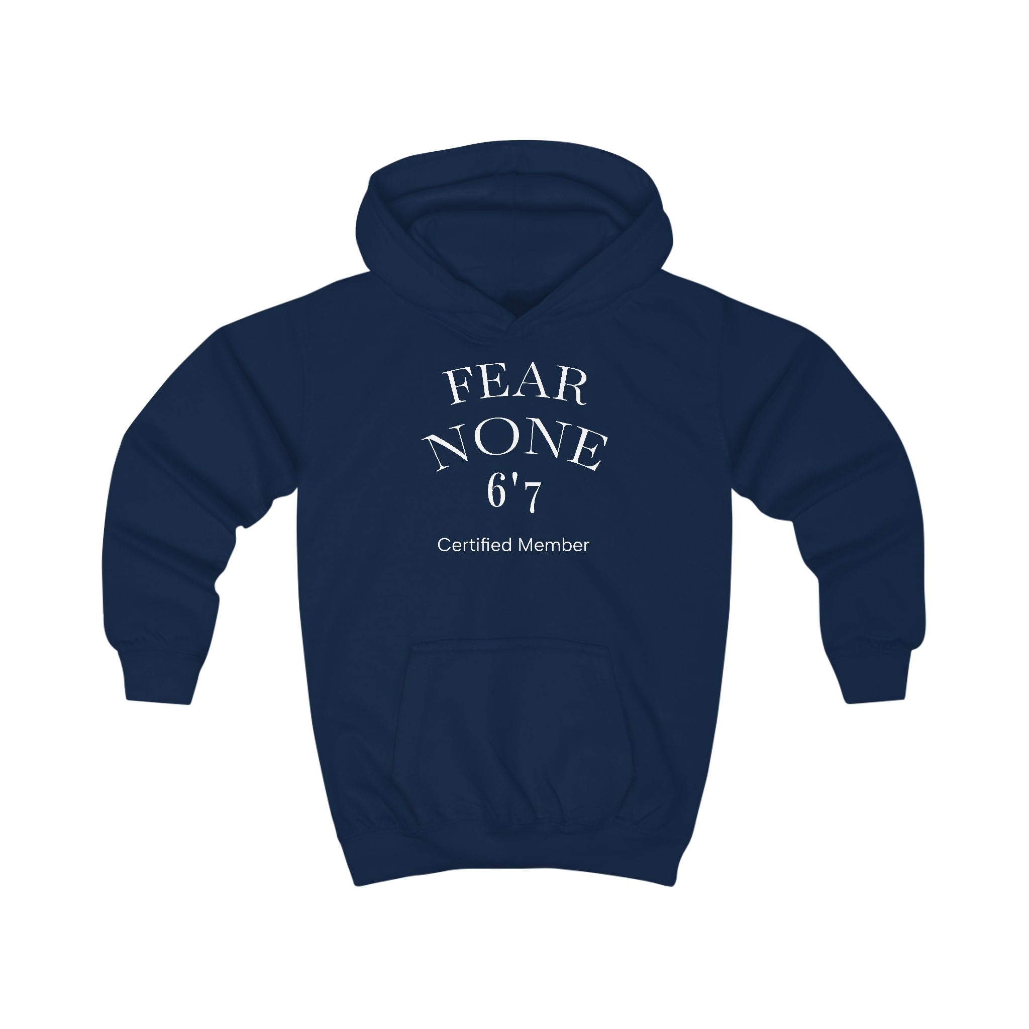 Fear None 6'7 Kids Hoodie