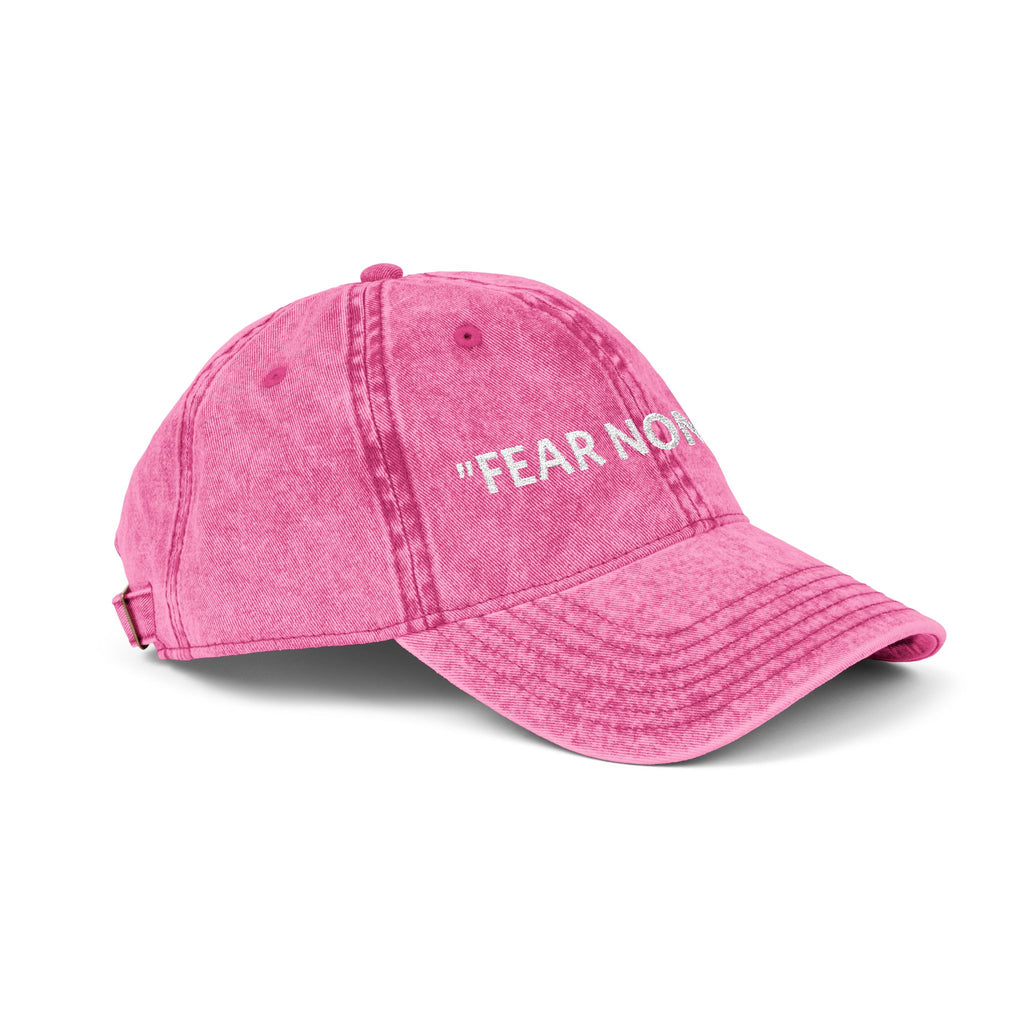Embroidered Vintage Cap - Fear None, 6'7 Community, Family First Vibes