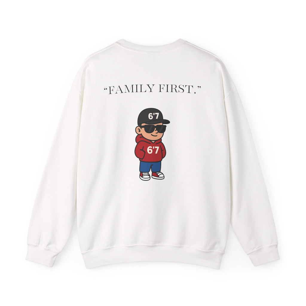 FEAR NONE 6'7 UNISEX CREWNECK SWEATSHIRT BACK LOGO