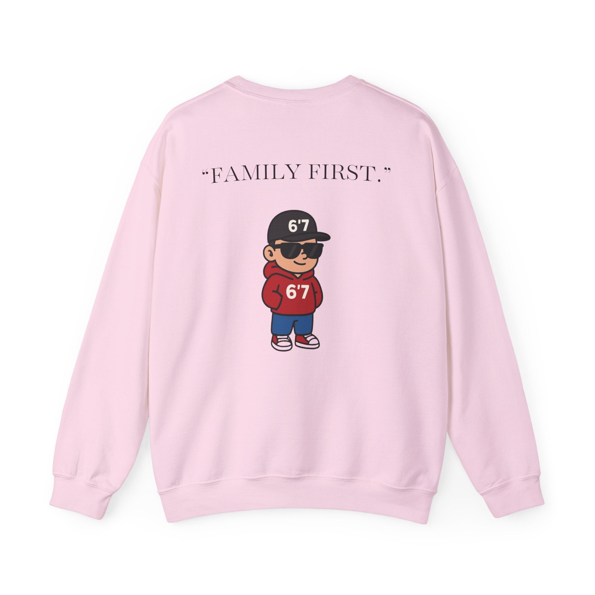 FEAR NONE 6'7 UNISEX CREWNECK SWEATSHIRT BACK LOGO