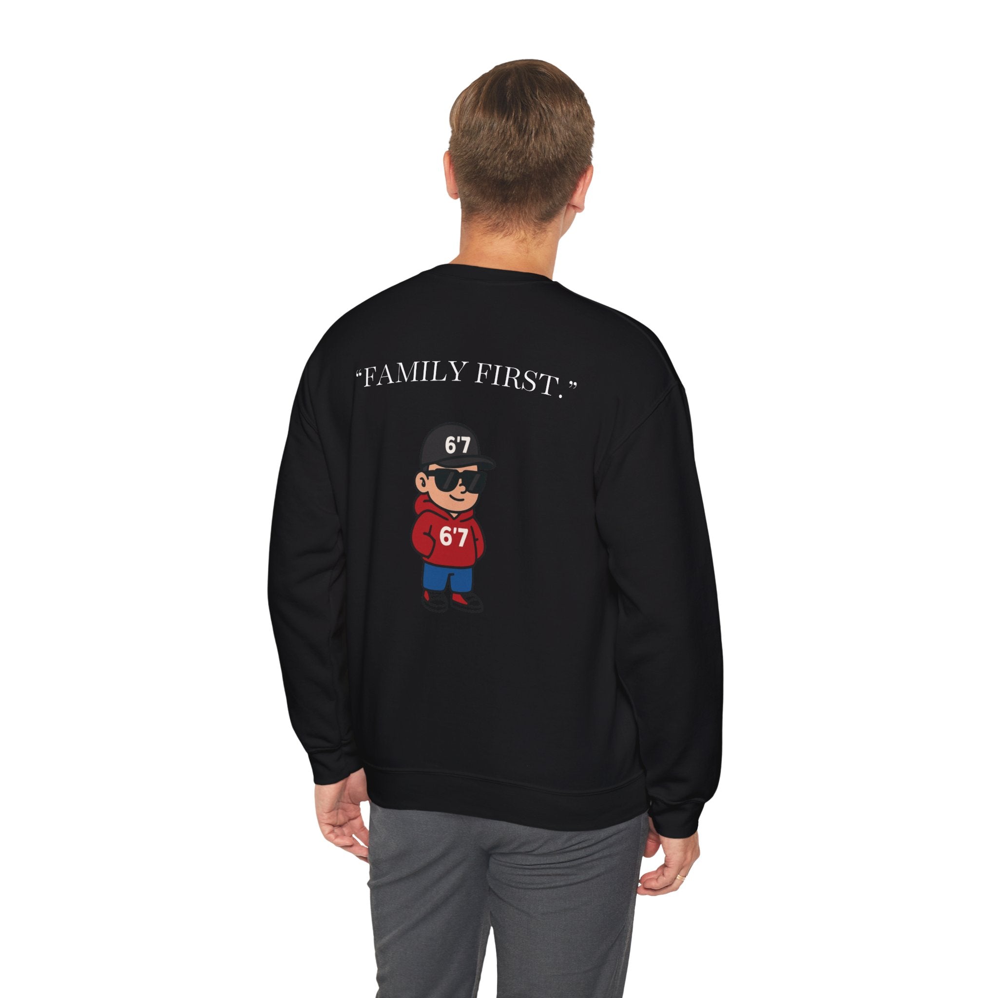 FEAR NONE 6'7 UNISEX CREWNECK SWEATSHIRT BACK LOGO