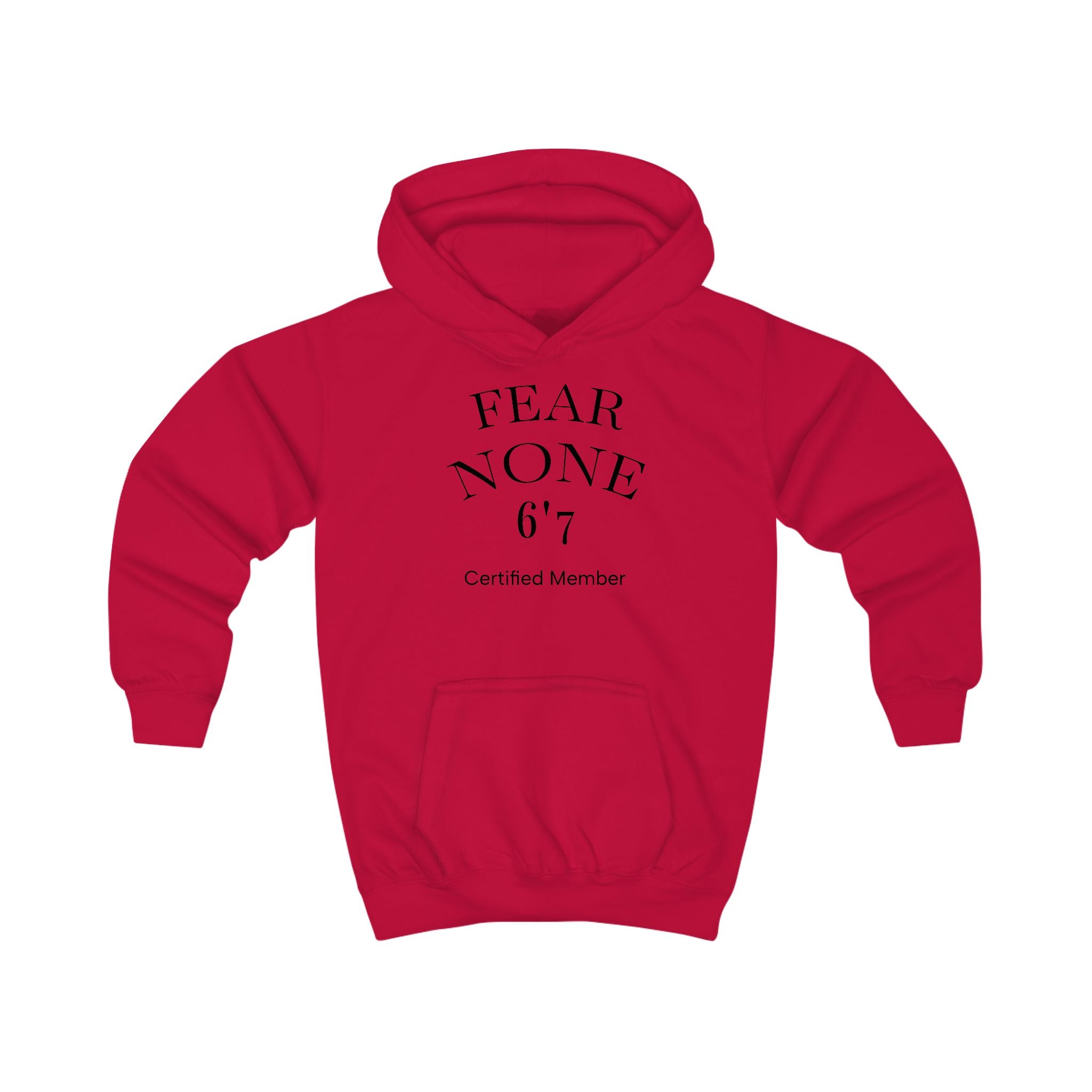 Fear None 6'7 Kids Hoodie