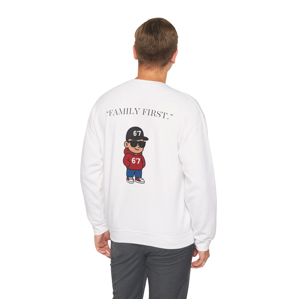 FEAR NONE 6'7 UNISEX CREWNECK SWEATSHIRT BACK LOGO