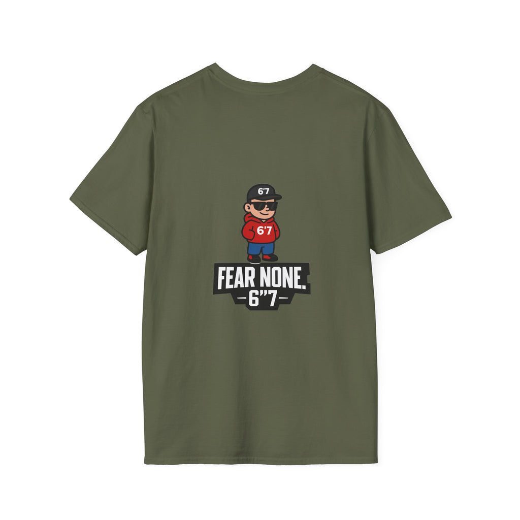 Backprint Certified 6'7 Member Tee – FEAR NONE. 6'7”