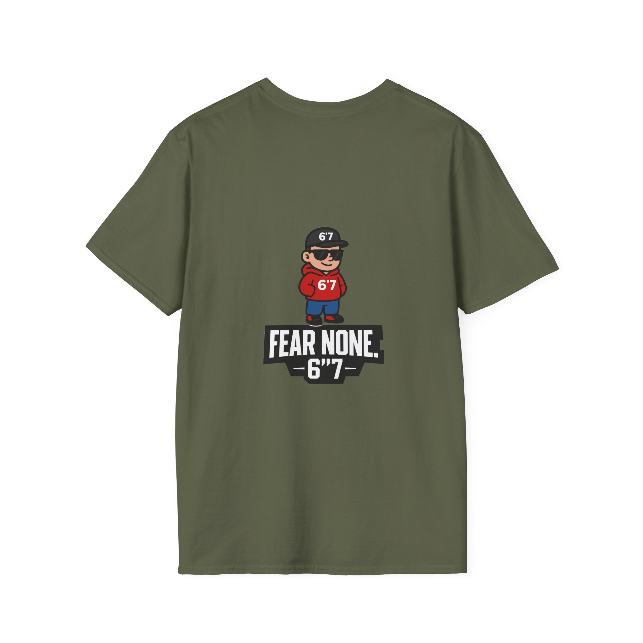 Backprint Certified 6'7 Member Tee – FEAR NONE. 6'7”