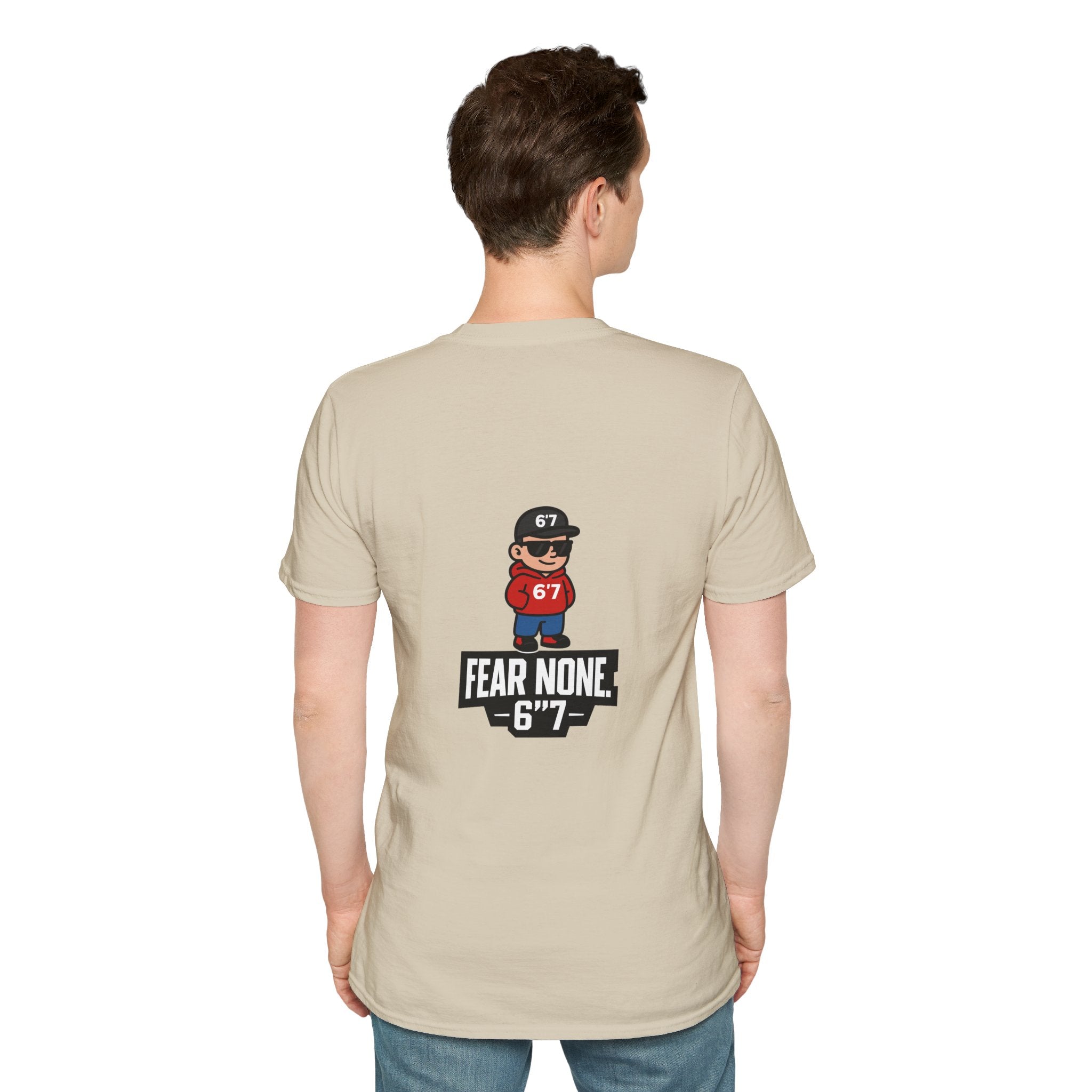 Backprint Certified 6'7 Member Tee – FEAR NONE. 6'7”
